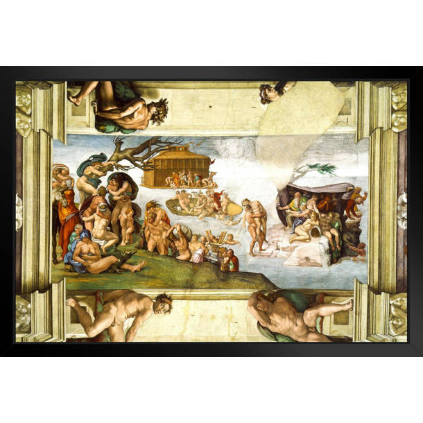 Vault W Artwork Michelangelo The Great Flood Realism Romantic Artwork ...